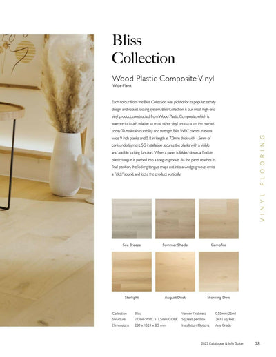 Starlight - Grandeur Vinyl 8.5mm Bliss Collection - advancedflooring