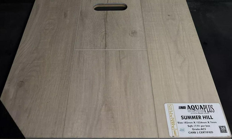 SUMMERHILL - AQUAPLUS Gold vinyl 7mm SPC with PAD - advancedflooring