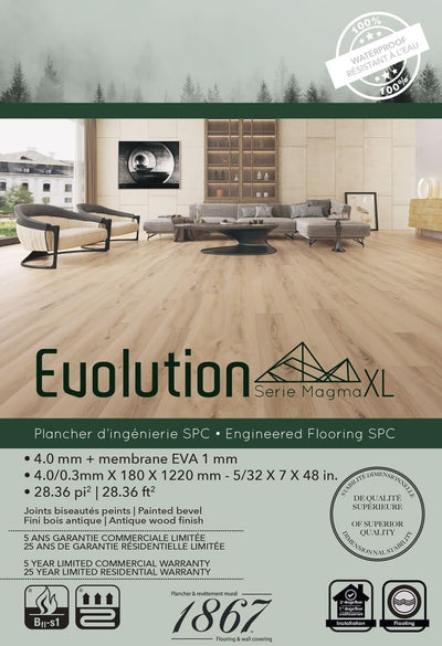 Wheat 5790160 - 1867 Vinyl 5mm Evolution Magma XL Series - advancedflooring