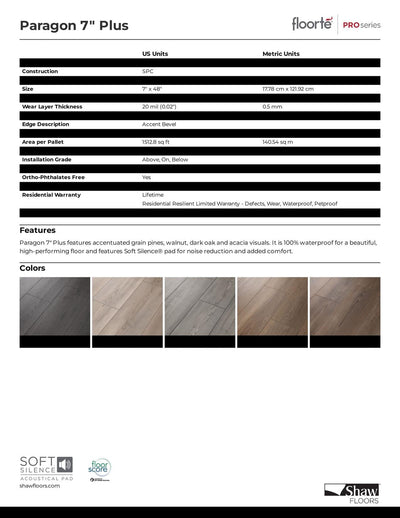 WIRE WALNUT - Shaw Vinyl 5.5mm Paragon 7" PLUS 1020V - advancedflooring